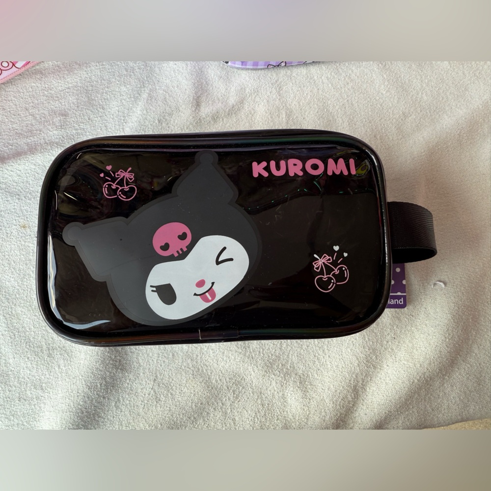Sanrio Kuromi Black Cosmetic Bag